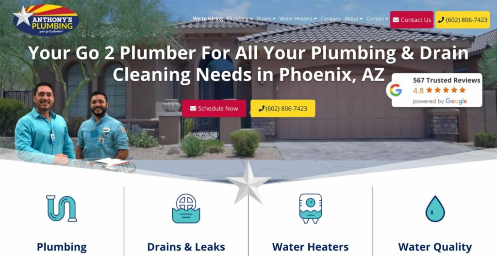 Anthony's Plumbing's Homepage