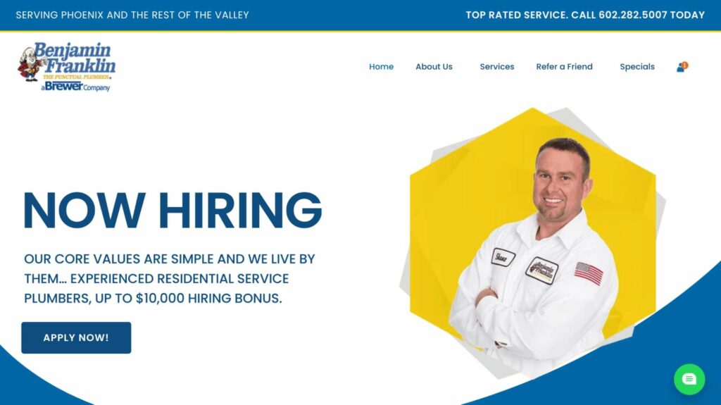 Ben Franklin Plumbing AZ's Homepage