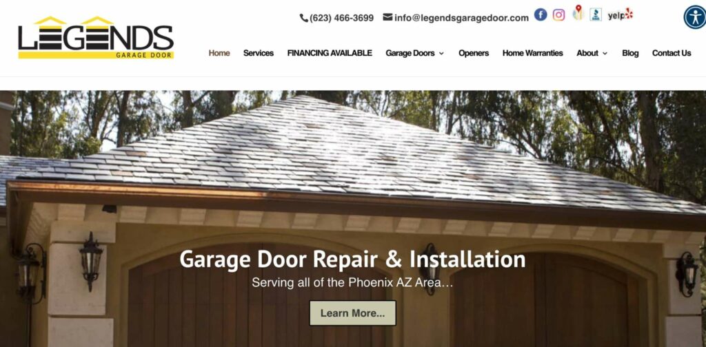 Legends Garage Door's Homepage