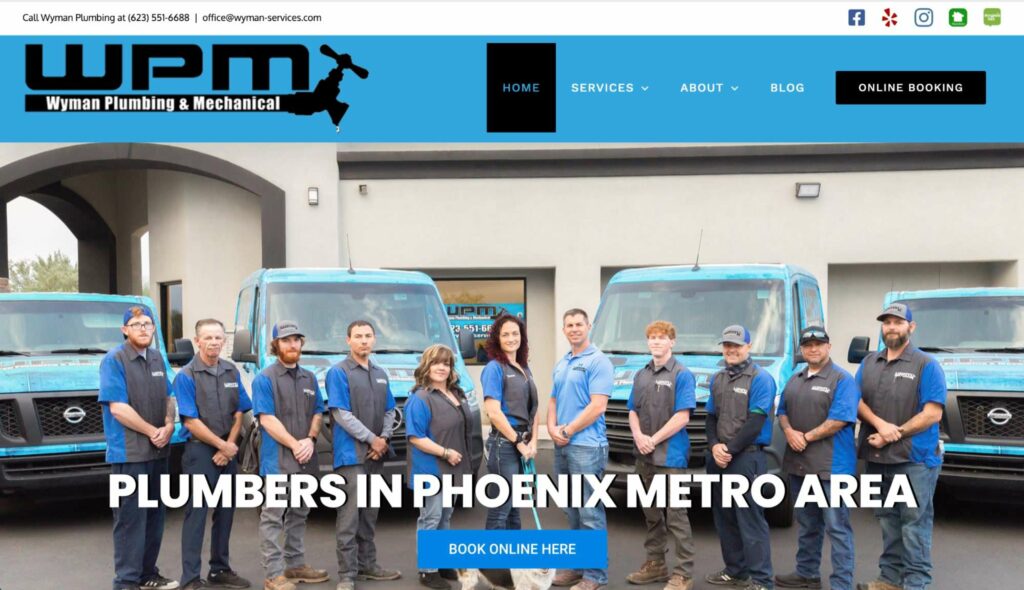 Wyman Plumbing & Mechanical LLC's Homepage