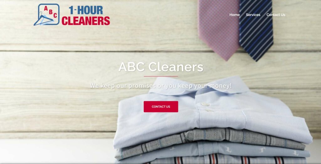 ABC One Hour Cleaners Homepage