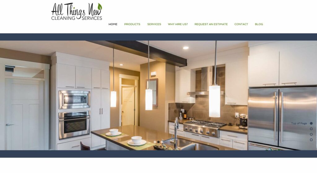 All Things New Cleaning Services Homepage