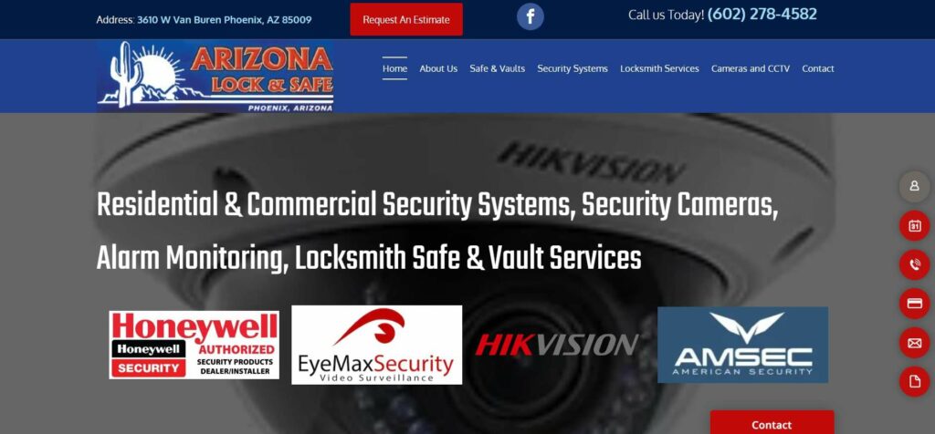 Arizona Lock & Safe Homepage