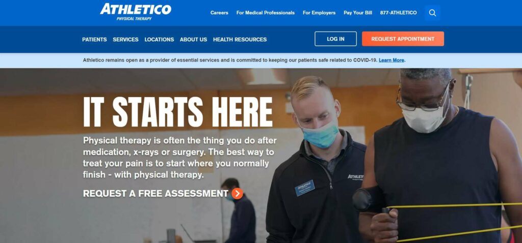 Athletico Physical Therapy Homepage