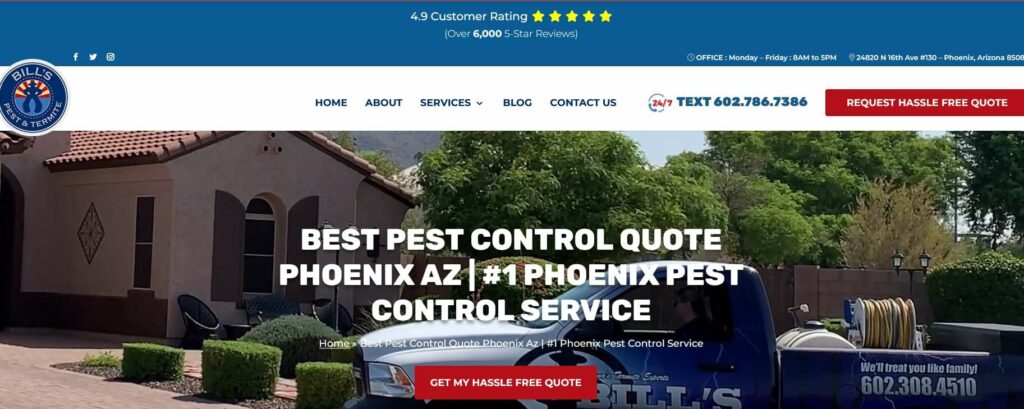 Bill’s Pest Termite Control Homepage