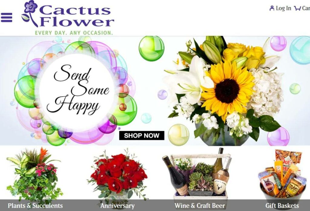 Cactus Flower Florists Homepage