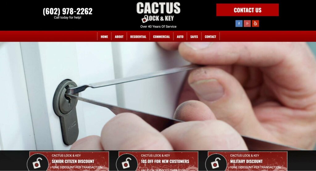 Cactus Lock and Key Homepage