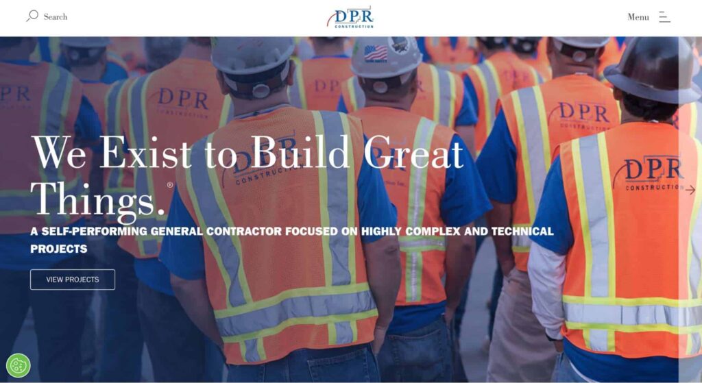 DPR Construction Homepage