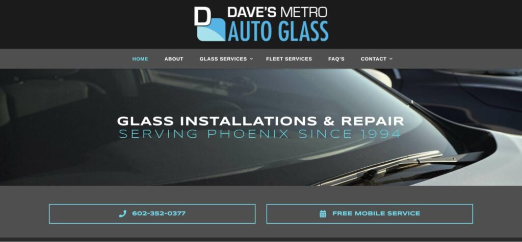 Dave's Metro Auto Glass Homepage