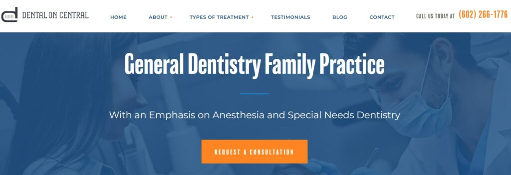 Dental on Central Homepage