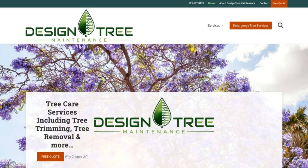 Design Tree Maintenance Homepage