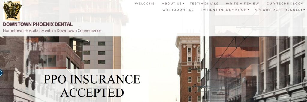 Downtown Phoenix Dental Homepage
