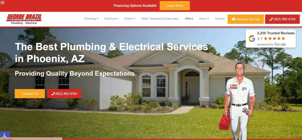 George Brazil Plumbing and Electrical Homepage