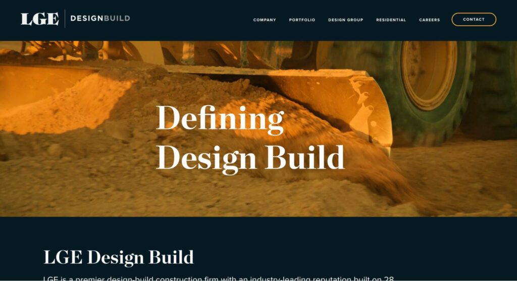 LGE Design Build Homepage