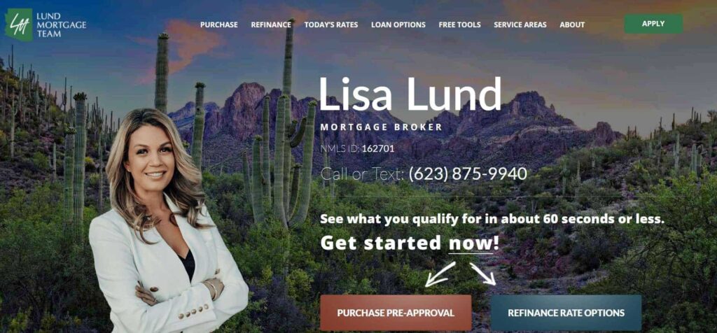 Lund Mortgage Team, Inc. Homepage