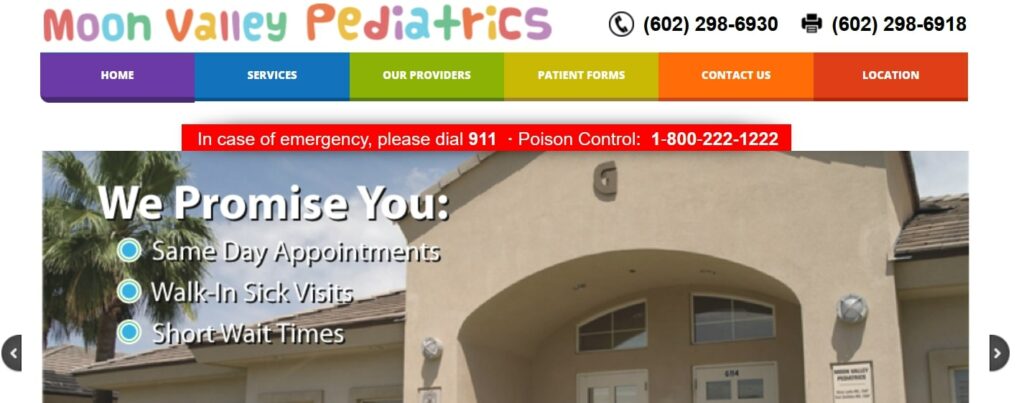 Moon Valley Pediatrics Homepage