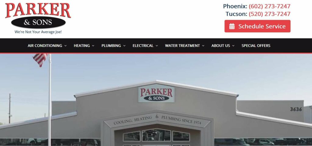 Parker & Sons Homepage