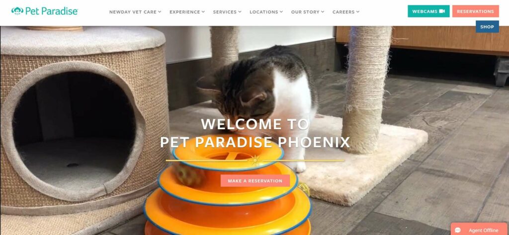 Pet Paradise Homepage