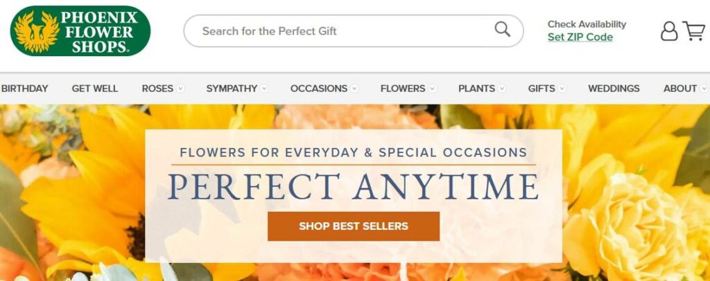 Phoenix Flower Shops Homepage