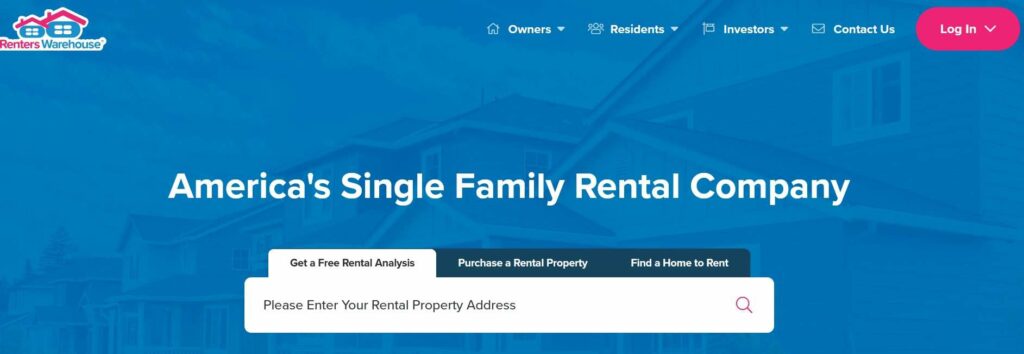 Renters Warehouse Homepage