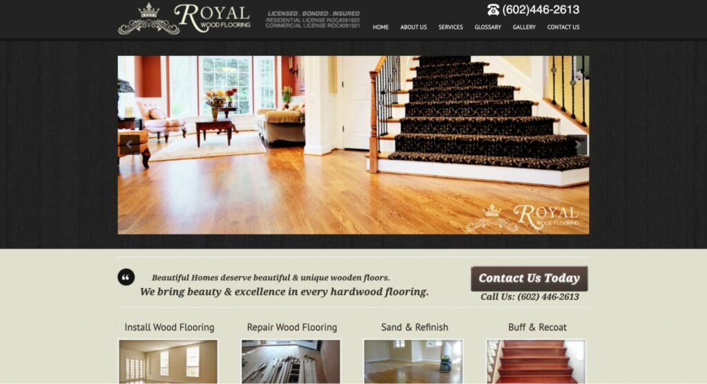 Royal Wood Flooring LLC Homepage