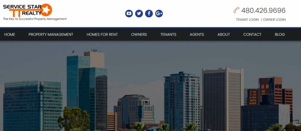 Service Star Realty Homepage