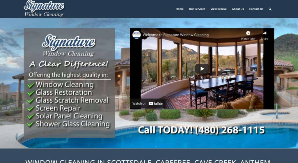 Signature Window Cleaning Homepage