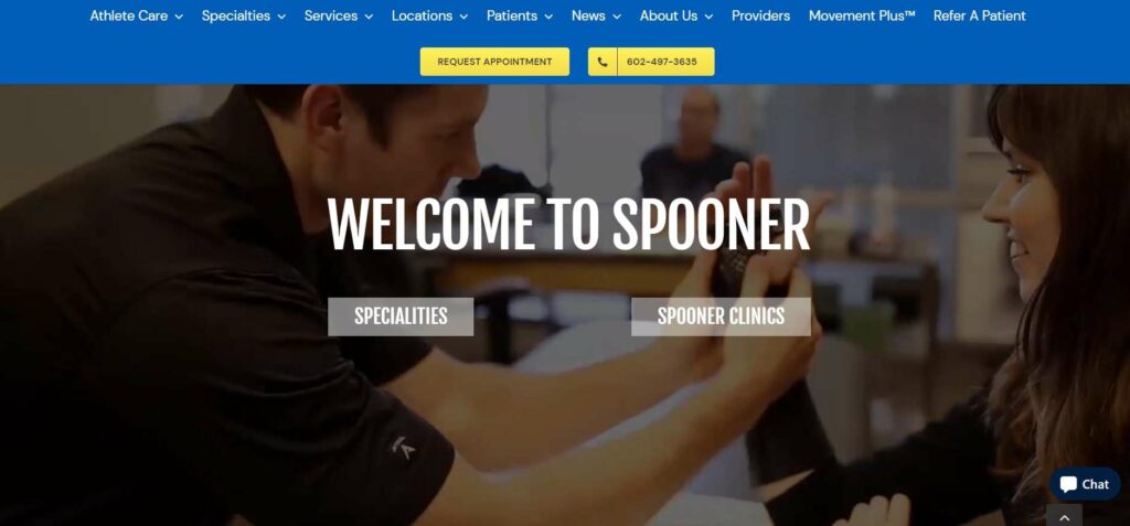 Spooner Physical Therapy Homepage