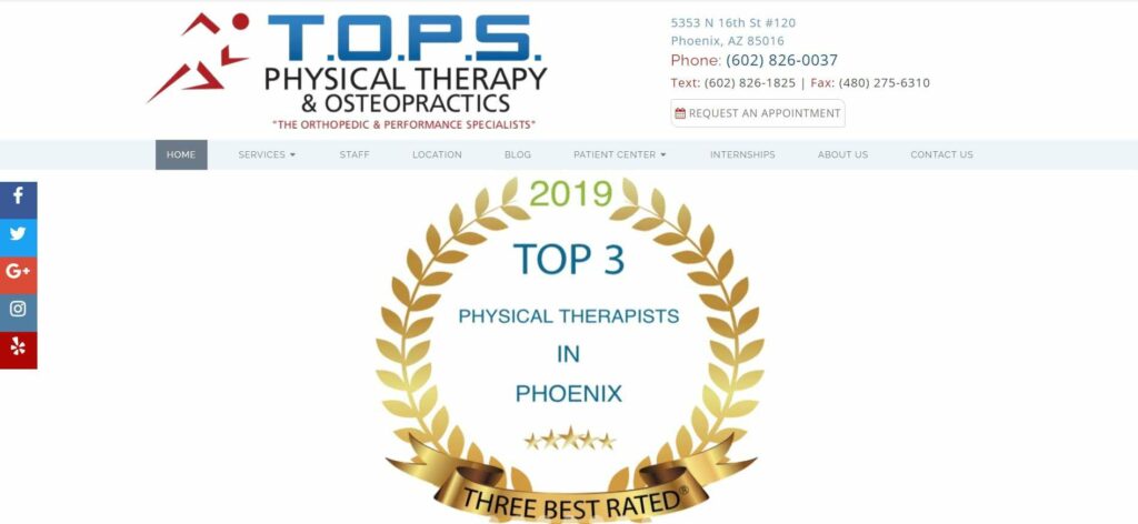 T.O.P.S. Physical Therapy and Osteopractics Homepage