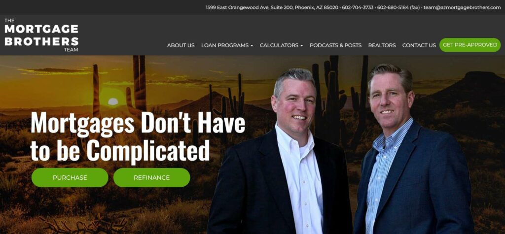 The Mortgage Brothers Team Homepage