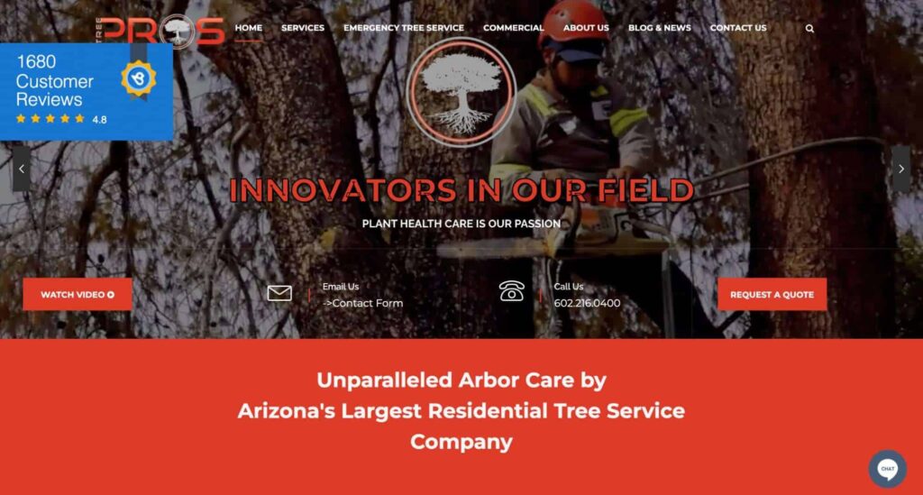 Tree Pros, LLC Homepage