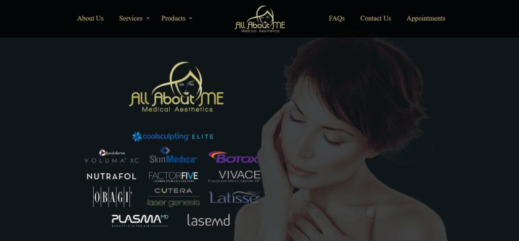All About Me Medical Aesthetics Homepage