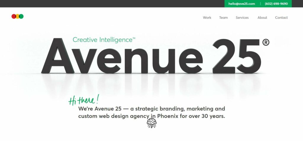Avenue 25 Homepage