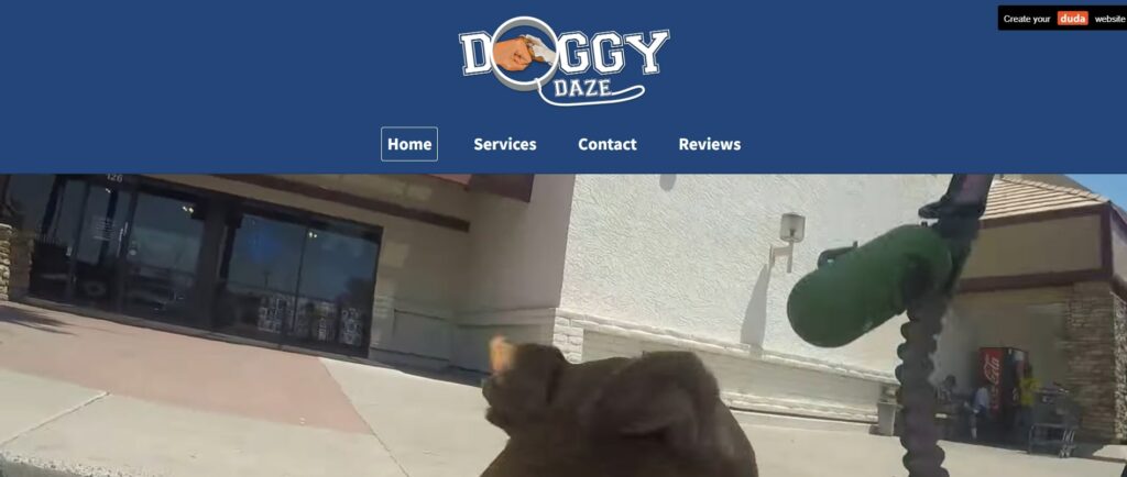 Doggy Daze Homepage
