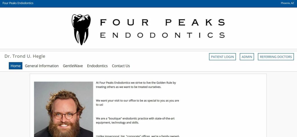 Dr. Trond Hegle, DMD, MS – Four Peaks Endodontics Homepage