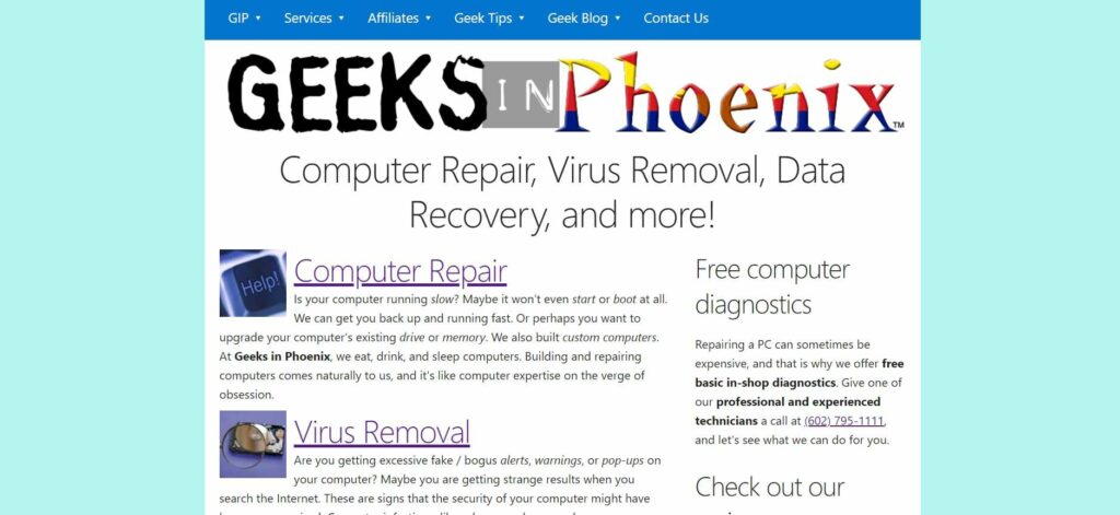 Geeks in Phoenix Homepage