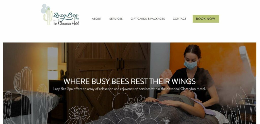 Lazy Bee Spa Homepage