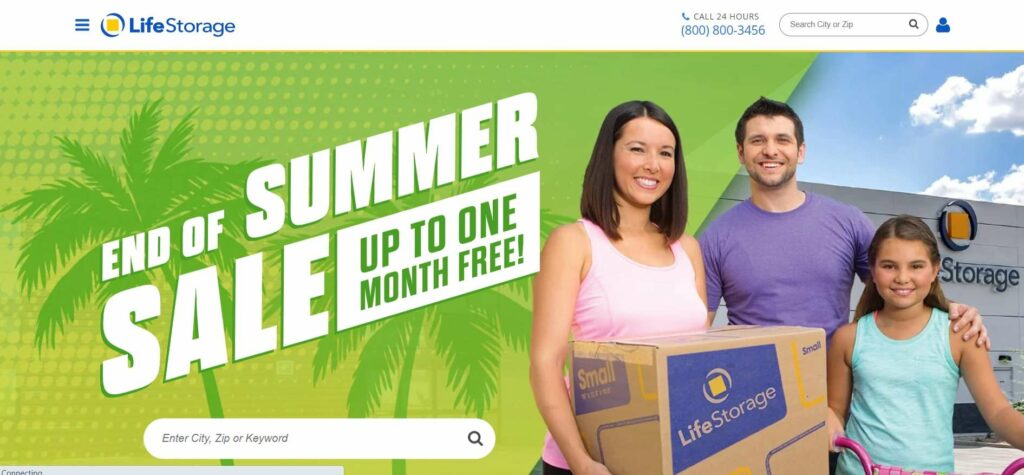 Life Storage Homepage