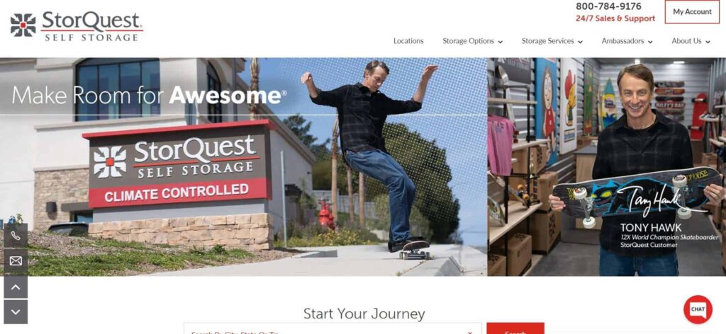 StorQuest Self-storage Homepage