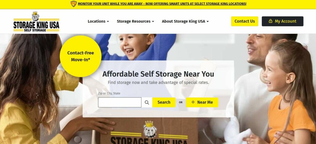 Storage King USA Homepage