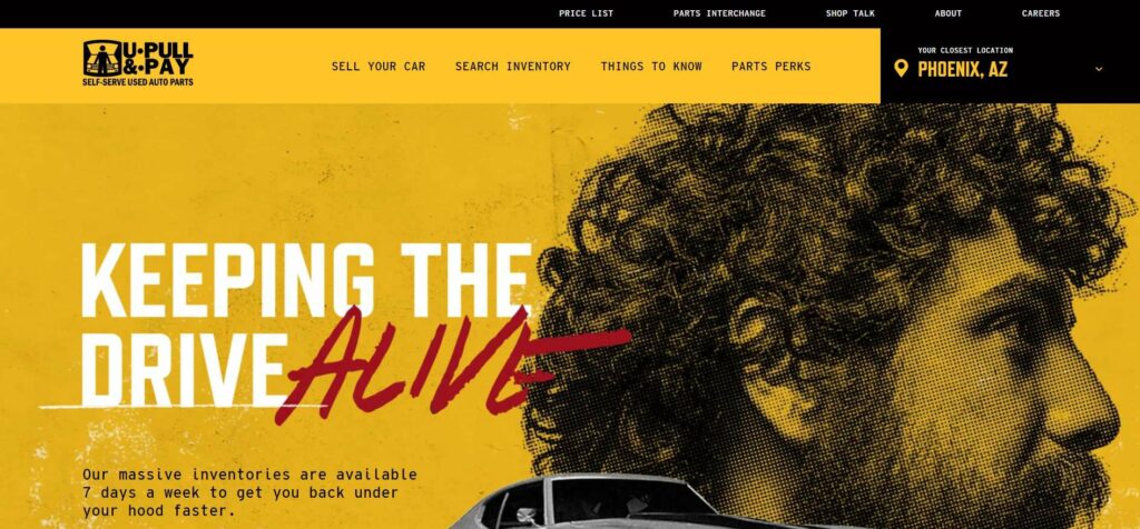 U Pull & Pay Homepage