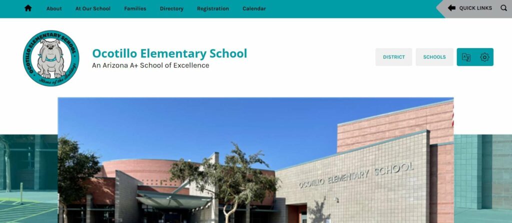 Ocotillo Elementary School Homepage