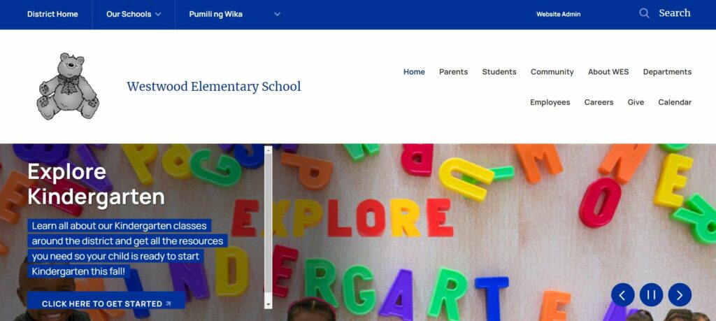 Westwood Elementary School Homepage