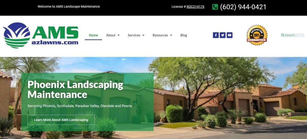 AMS Landscape Maintenance Homepage