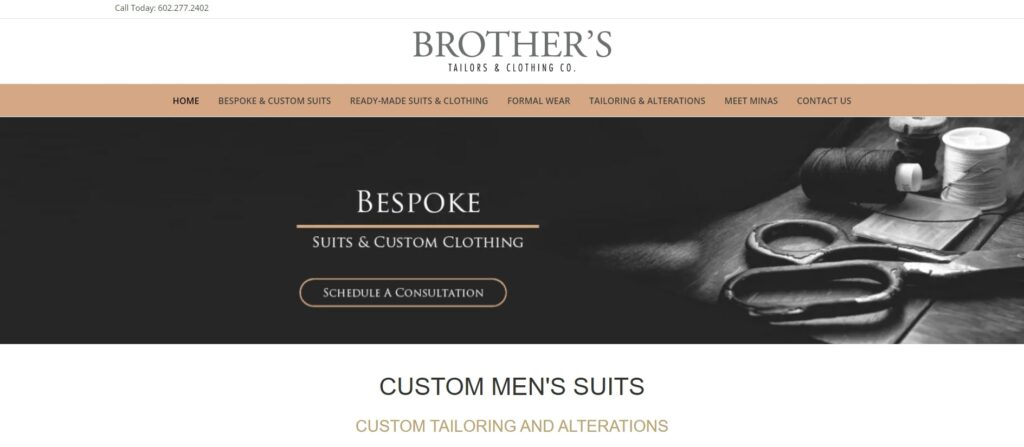 Brothers Tailors & Clothing Co. Homepage