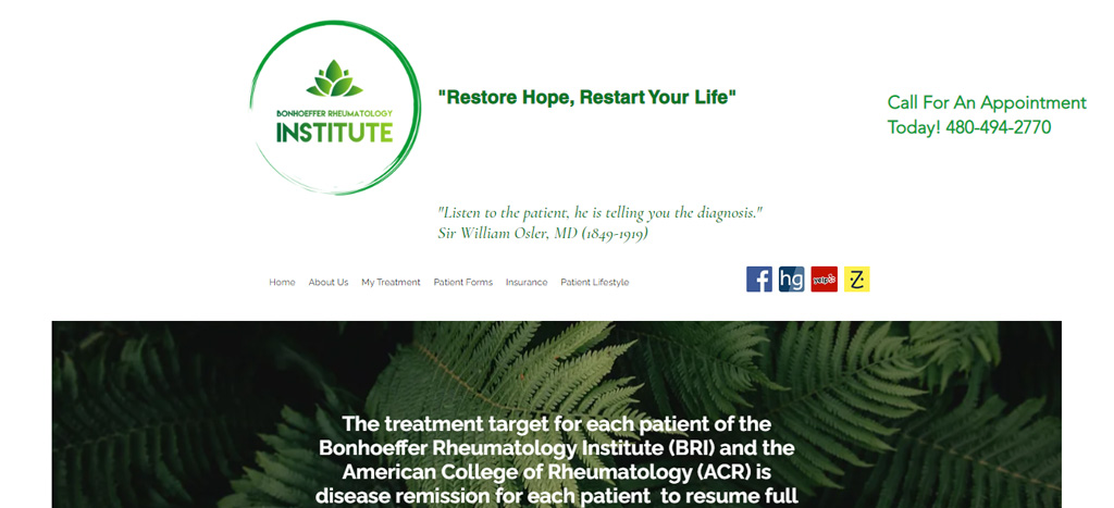 Dr. W Richard Horn, NP – Bonhoeffer Rheumatology Institute Homepage