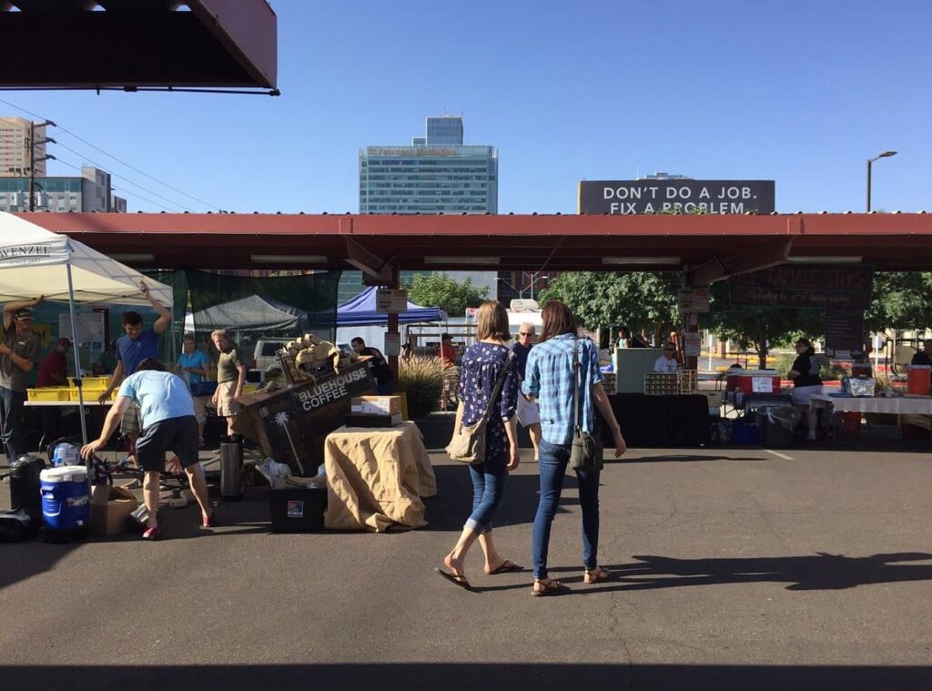 Immerse yourself in the community of Downtown PHX Farmers Market