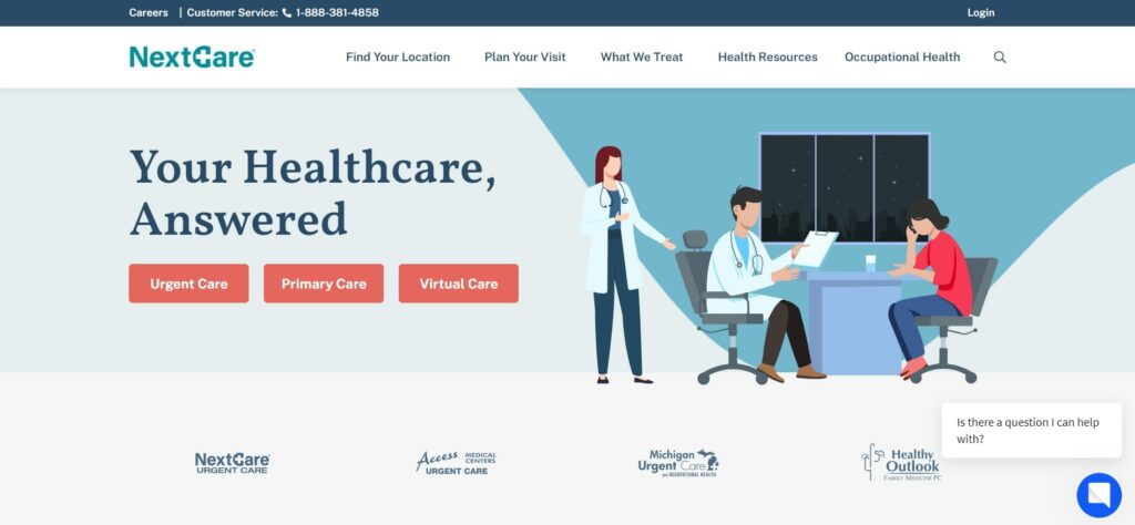 NEXTCare Urgent Care Homepage