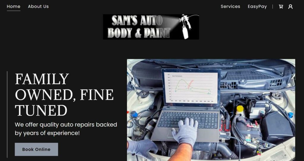 Sam’s Auto Body Inc. Homepage