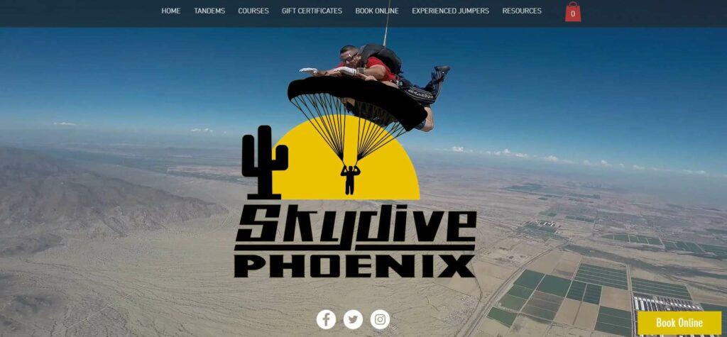Skydive Phoenix Homepage